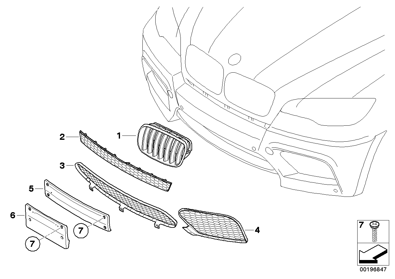 F 装飾エレメント M トリム パネル