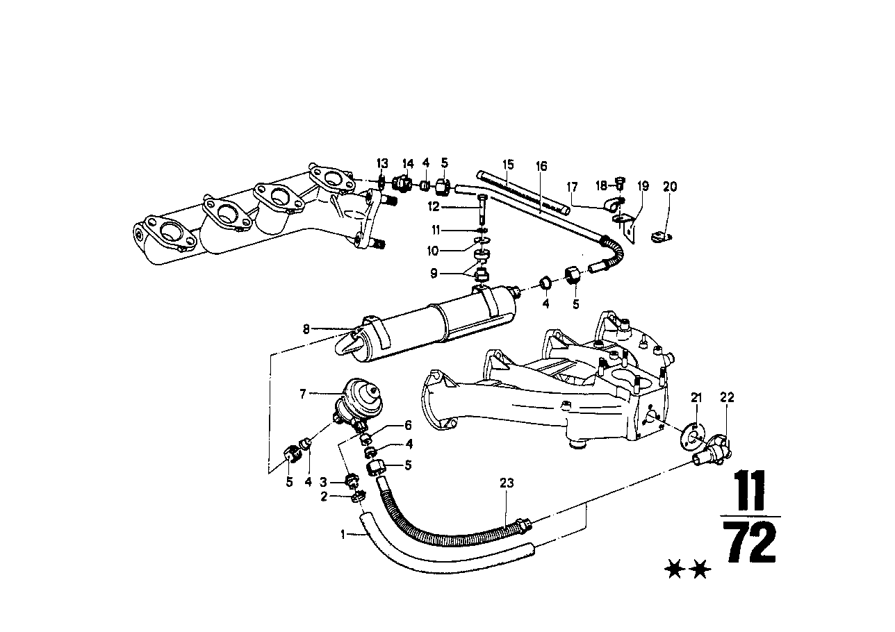 废气有害成份减小的空气泵