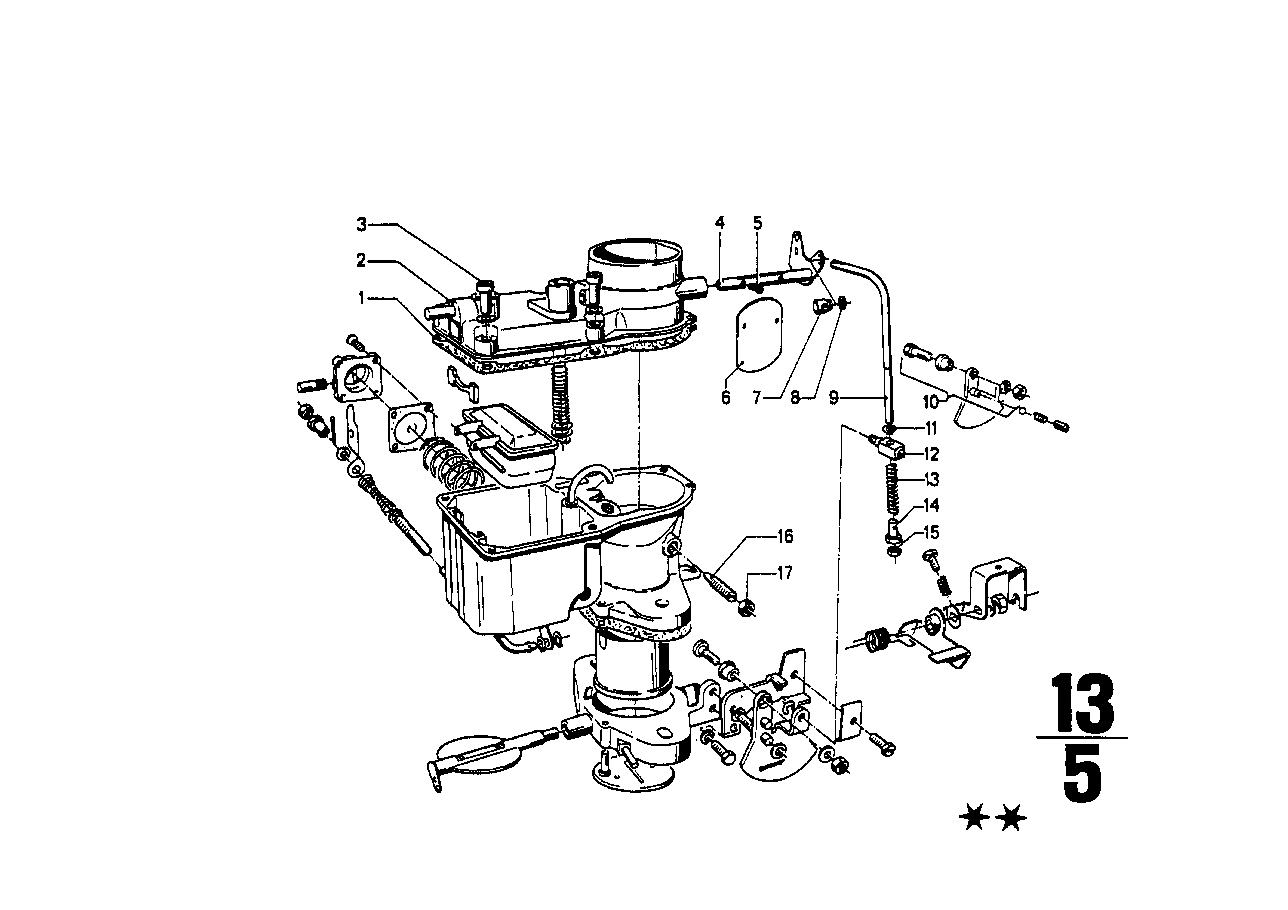 Carburetor mounting parts