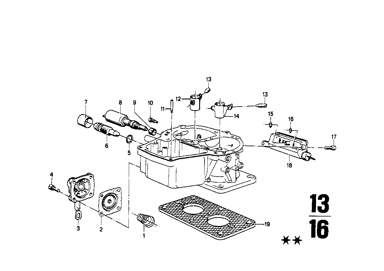 Pezzi montabili di carburatore