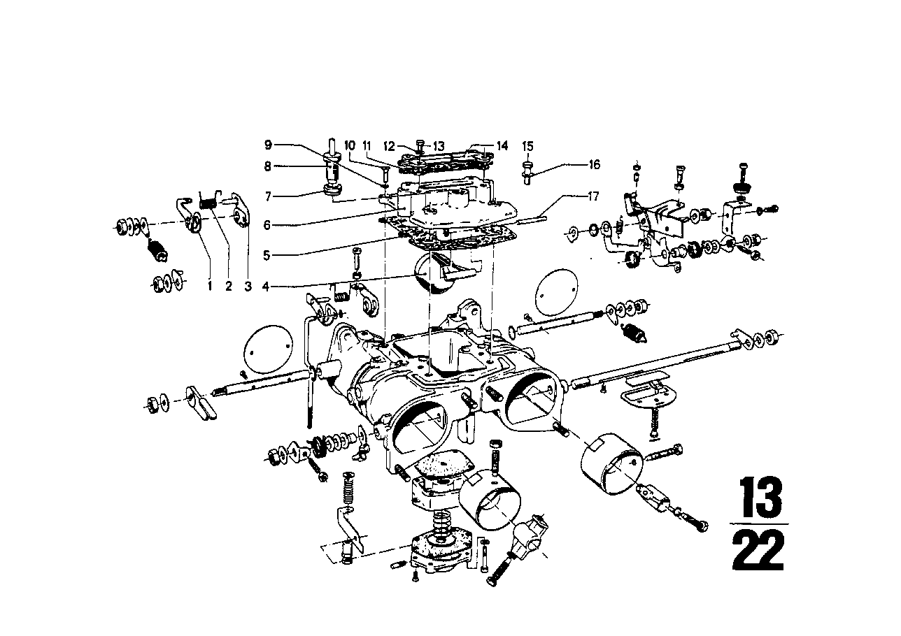 Carburetor mounting parts