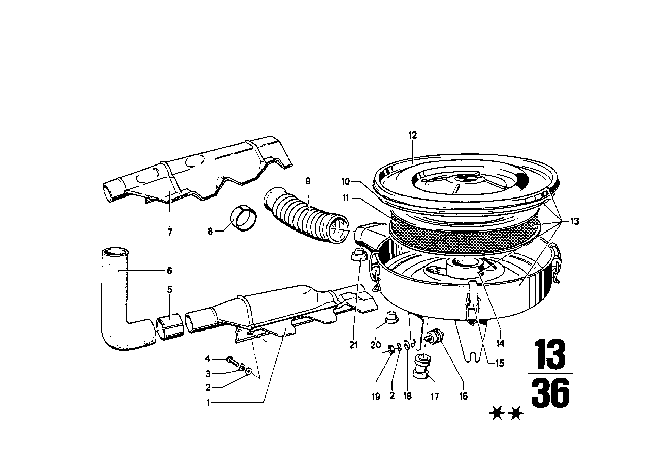 Intake silencer / Filter cartridge