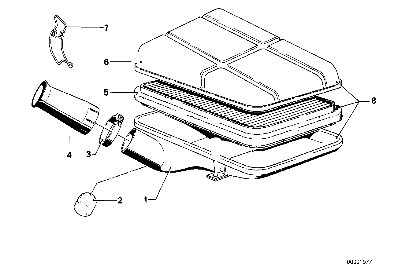 Aanzuiggeluidsdemper / Filterelement