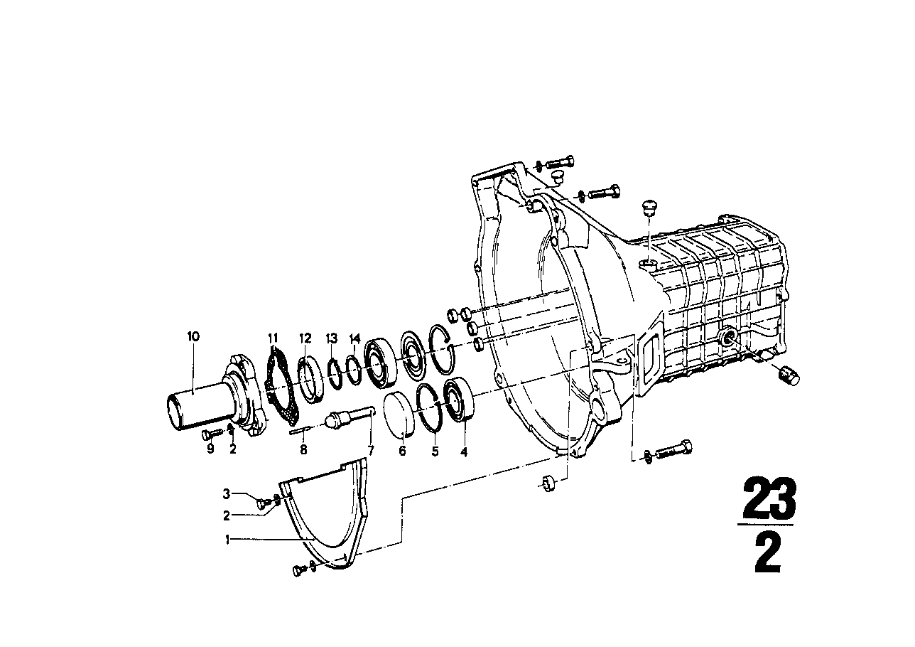 Getrag 242 caja+piezas adicionales