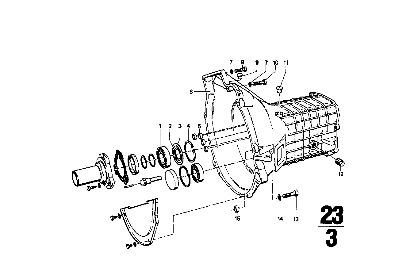 Getrag 242 housing+attaching parts