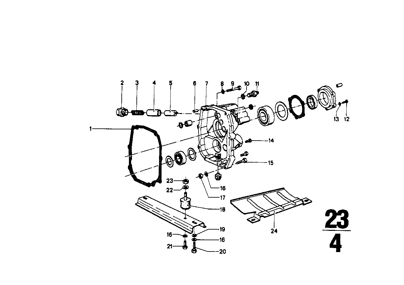 Getrag 242 ハウジング + 取付け部品