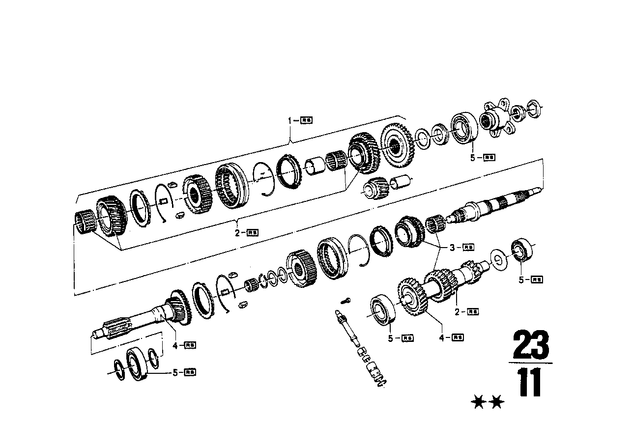 Getrag 242 Детали бл.шестер./ремкомпл.