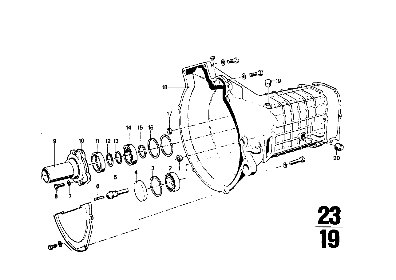 Getrag 235 housing+attaching parts