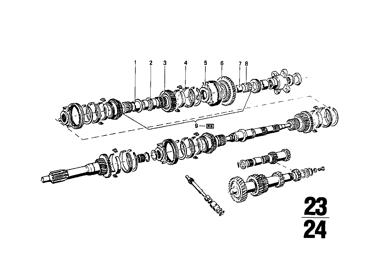 Getrag 235 gear wheel set parts/Rep.kits