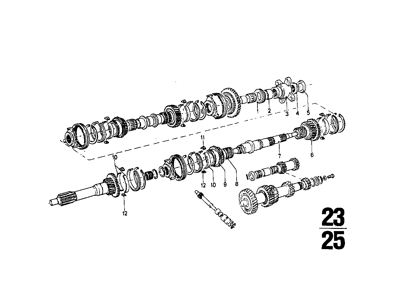 Getrag 235 tandw.set-onderdel./repar.set