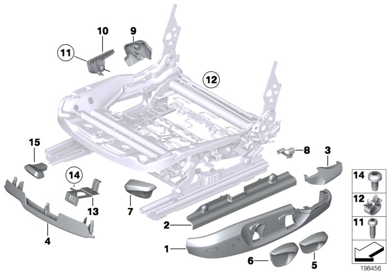 Asiento delantero paramentos