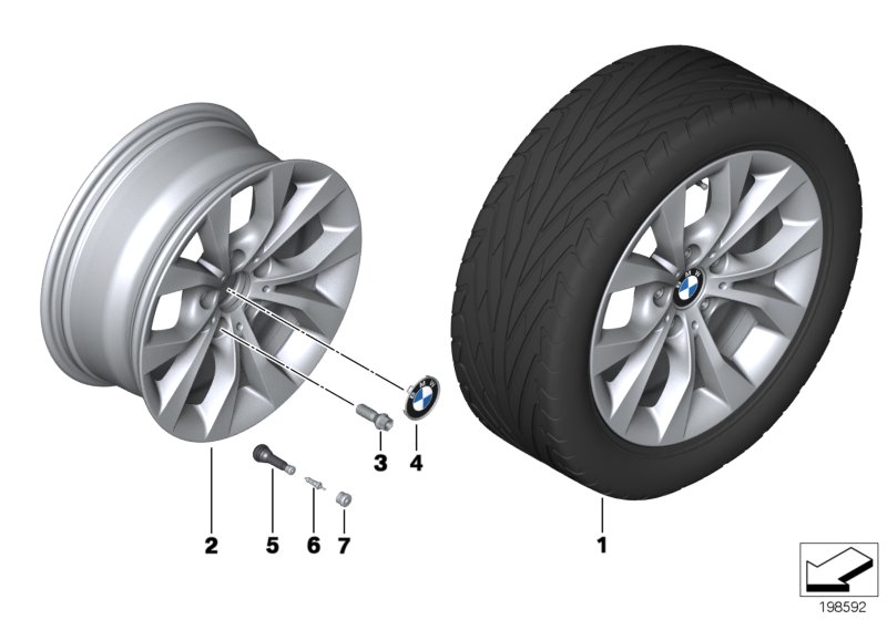 BMW 경합금 휠, V-스포크 318