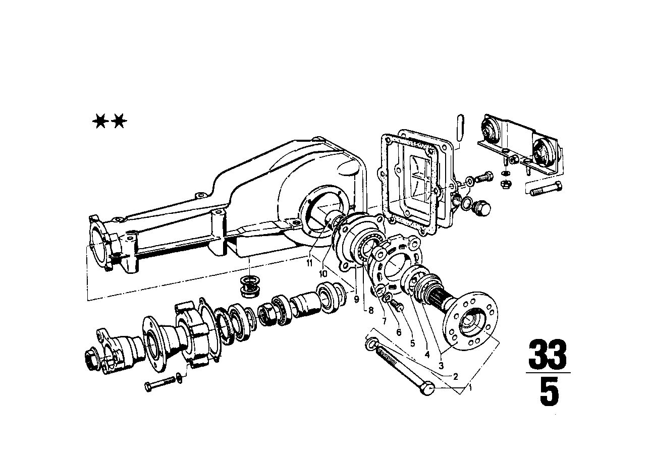 Differentieel-huis/deksel