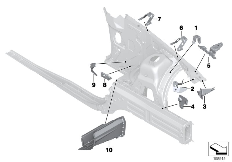 Soporte para estructura izquierda