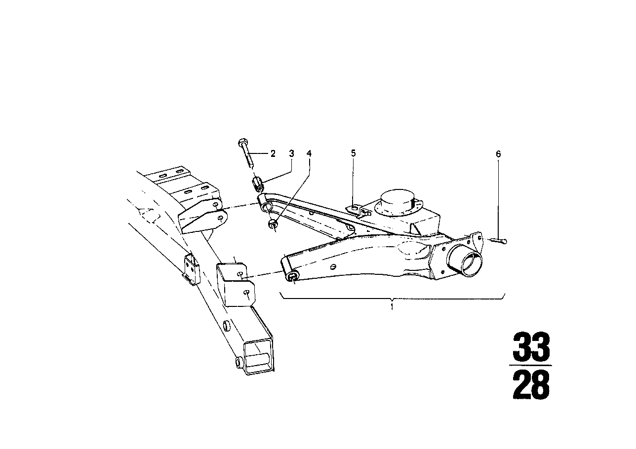 Rear axle support/wheel suspension