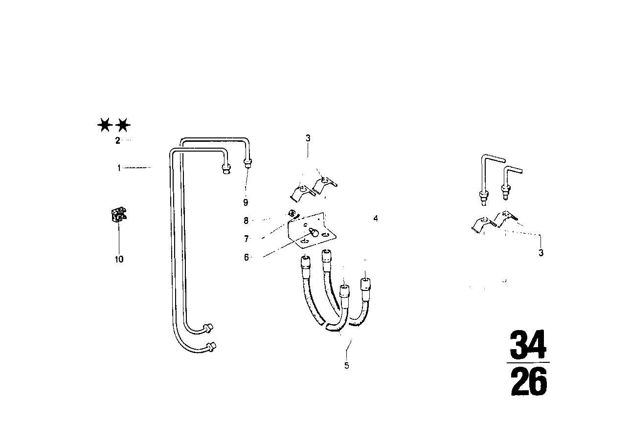 制动管路 前部/后部/固定件