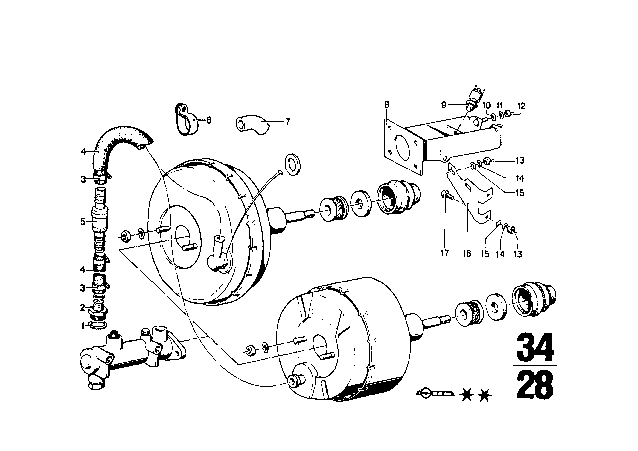 Power brake unit depression