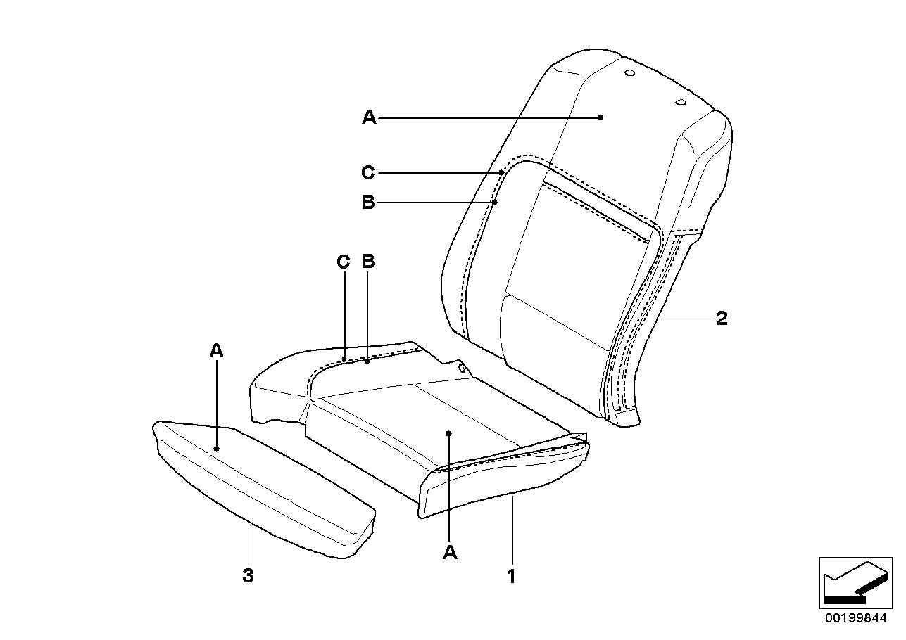 Individual cover, leather comfort seat