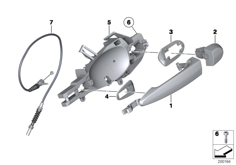 Locking system, door, rear