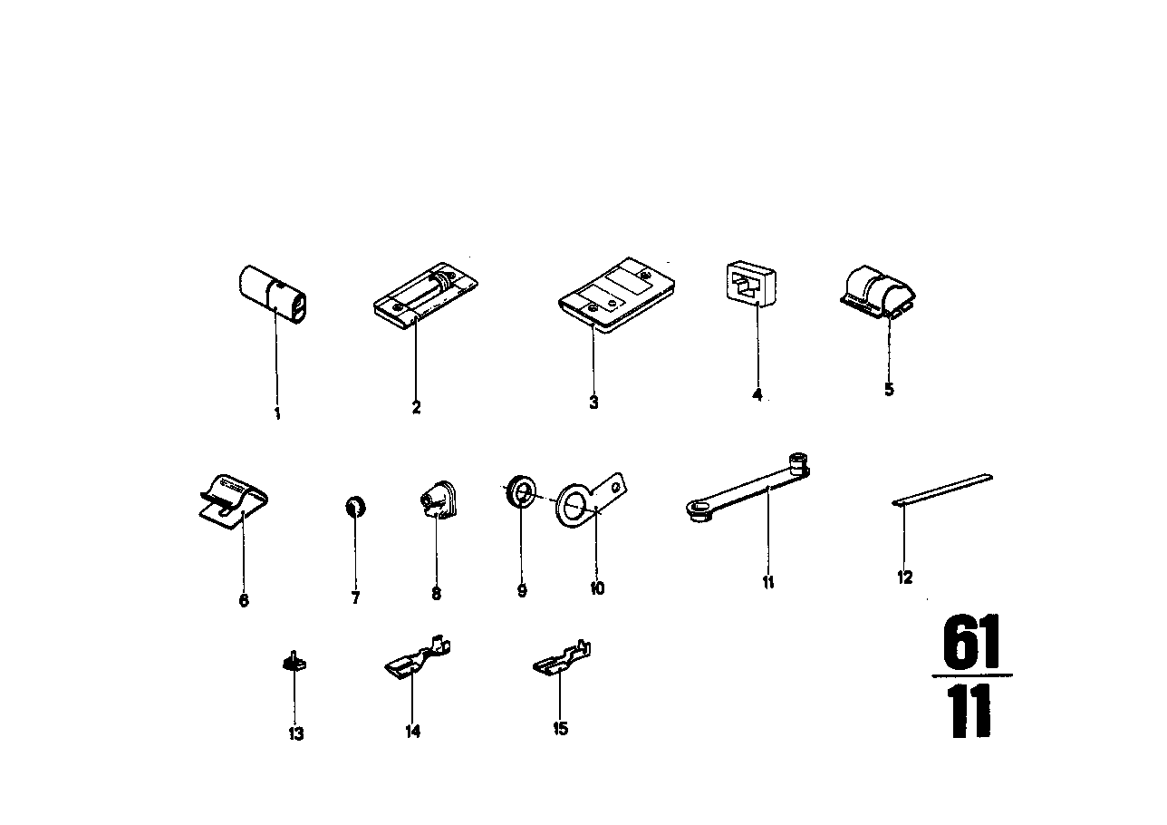 Various plug terminals/cable grommet