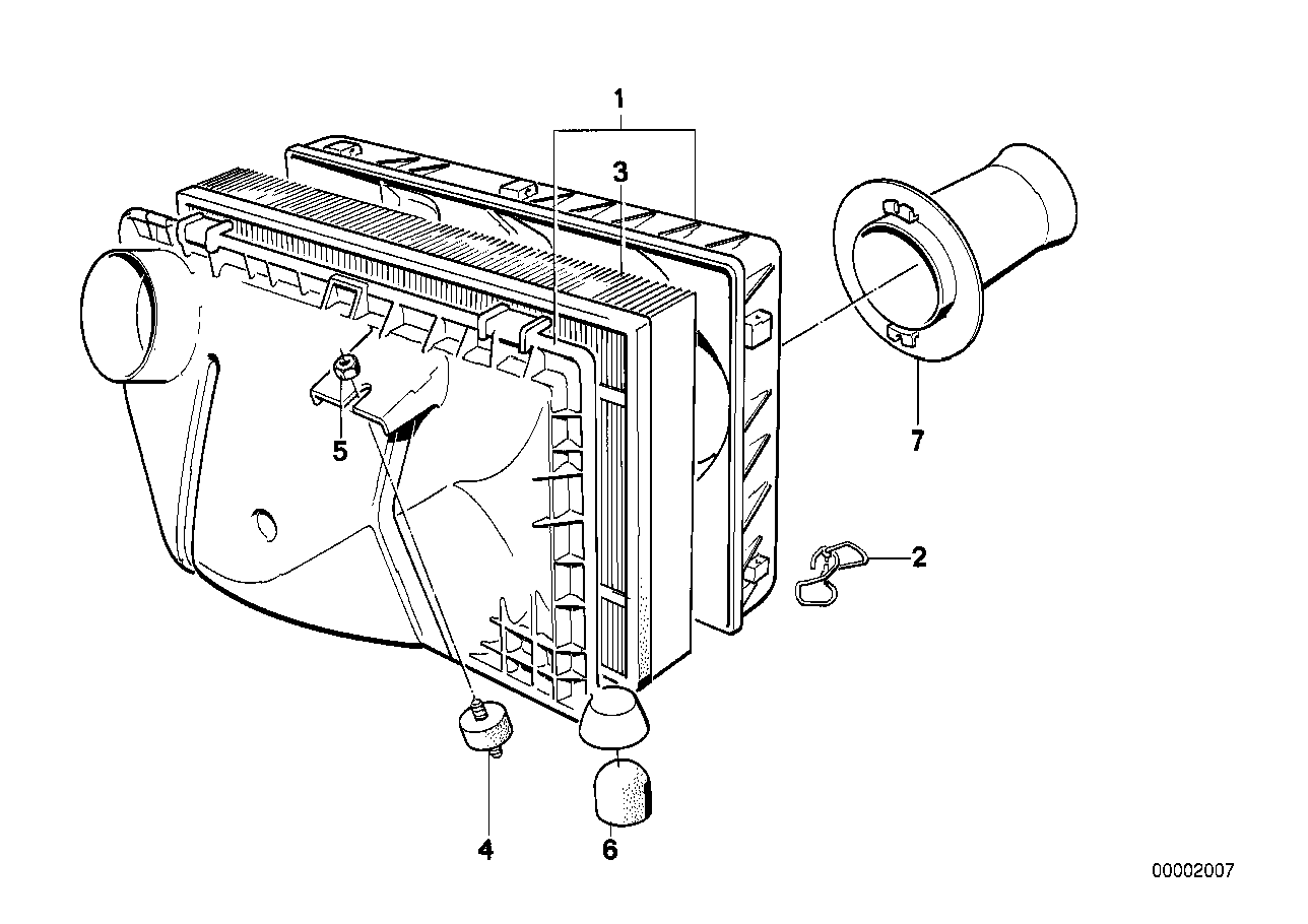 Aanzuiggeluidsdemper / Filterelement