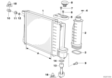 Radiateur d'eau-vase d'expansion