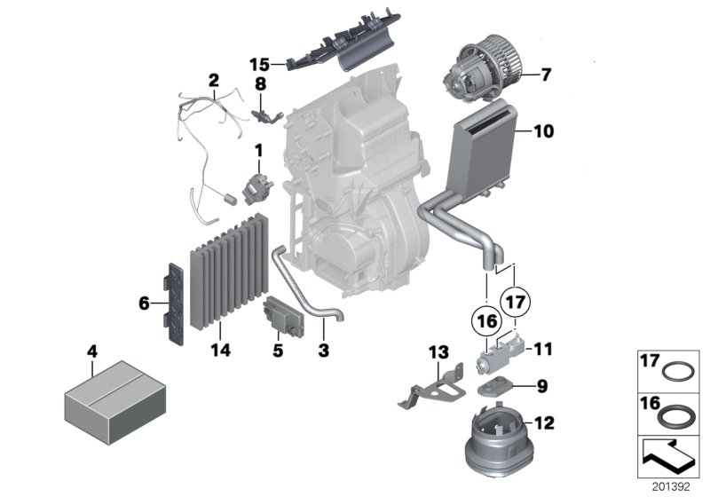 Rear-cabin air conditioner