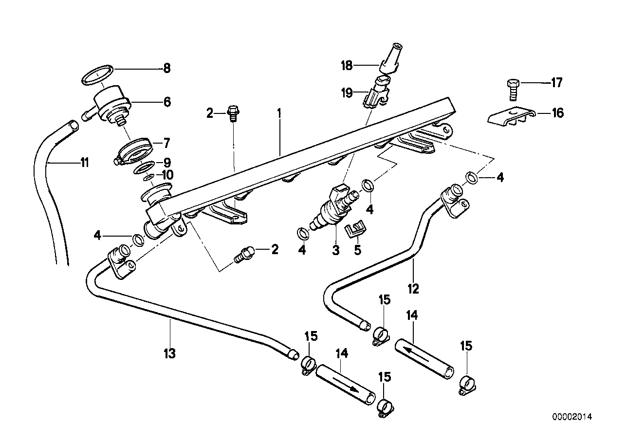 Valves/Pipes of fuel injection system