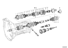 5-speed sports gearbox parts