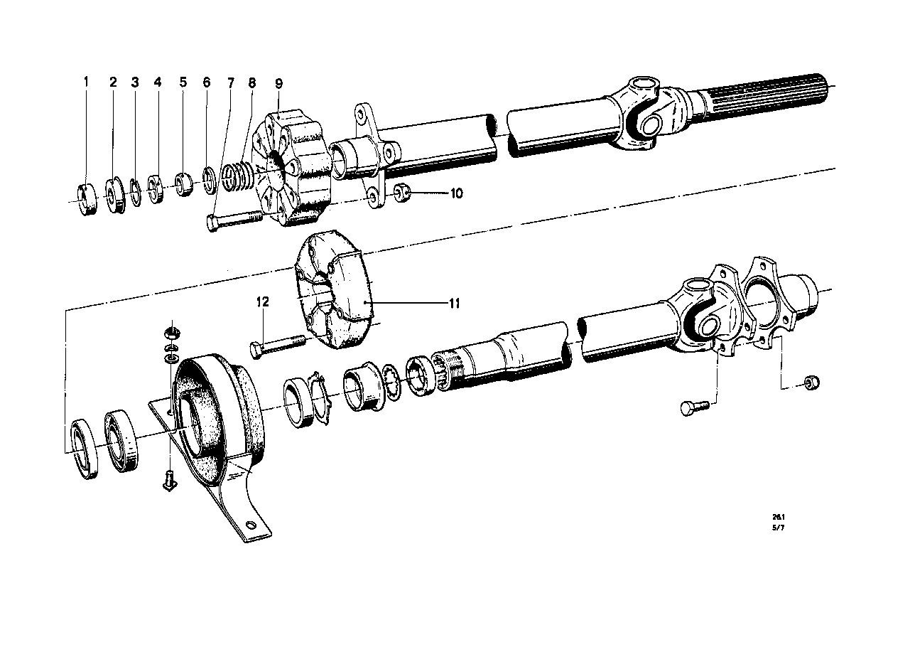 Gelenkwelle-Gelenkscheibe/Mittellager