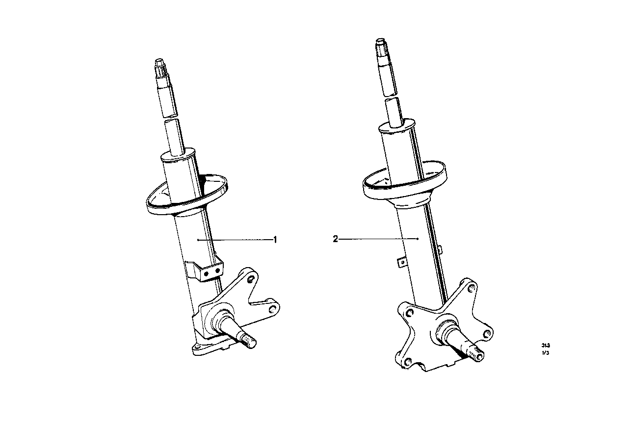 Jambe de suspension avant