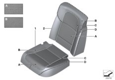 Indiv. comfort seat, rear, A/C leather
