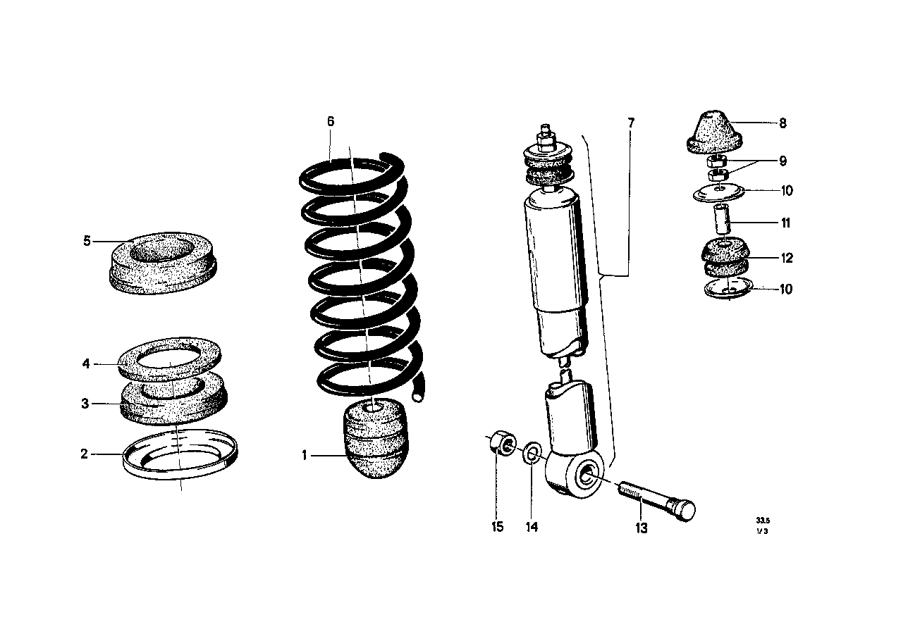 Helezon yayı, Arka