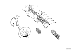 Front wheel brake