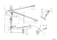 Gasbediening/stangenstelsel