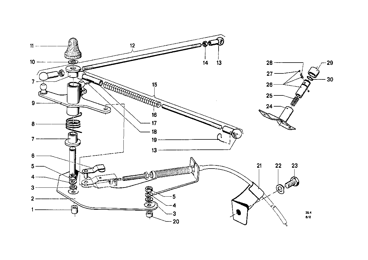 Aceleracion/varillaje