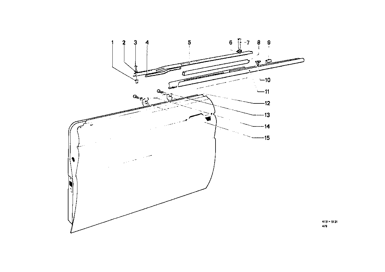 Voorportier-scharnier/portierrem