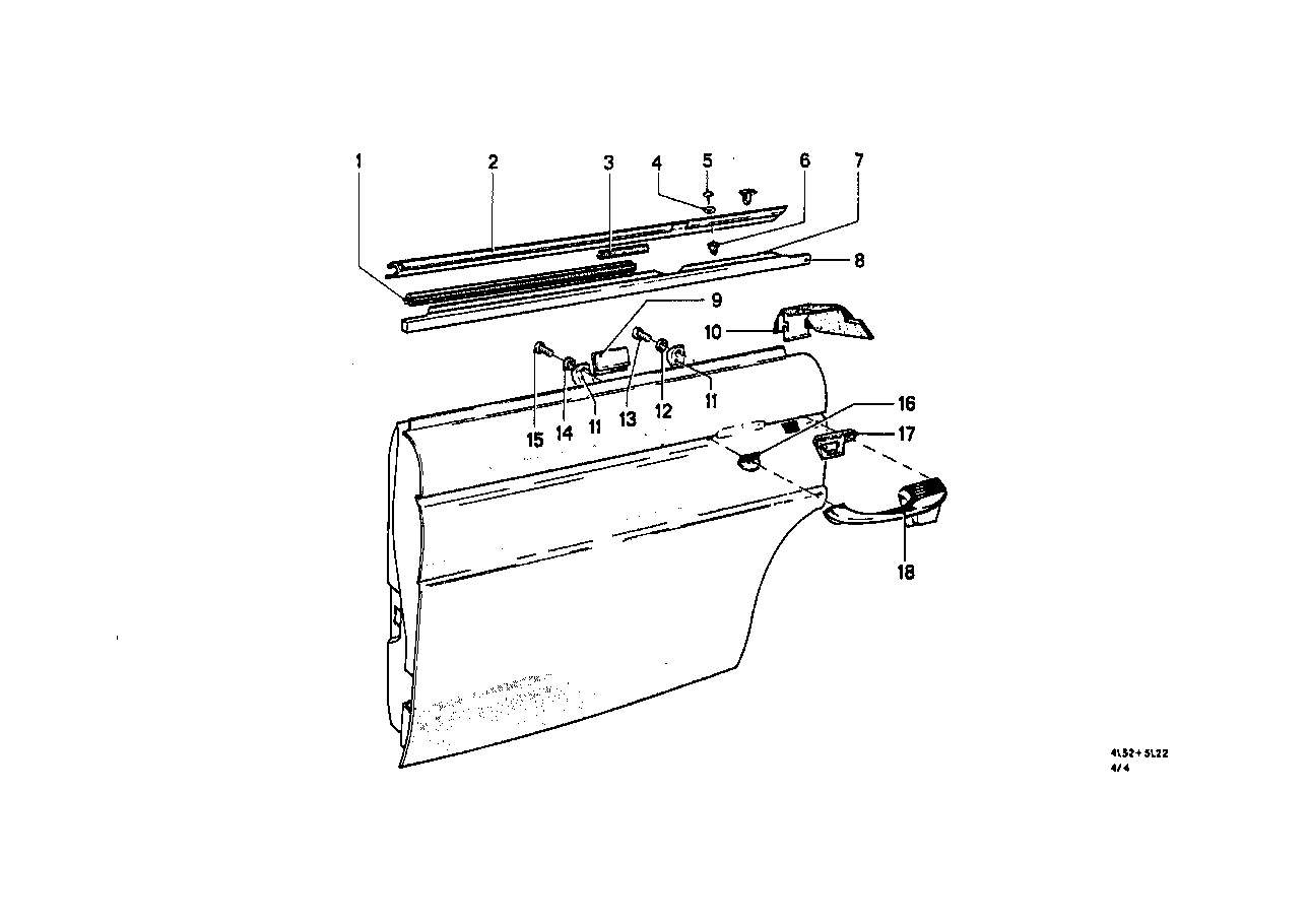 Achterportier - scharnier/portiervanger