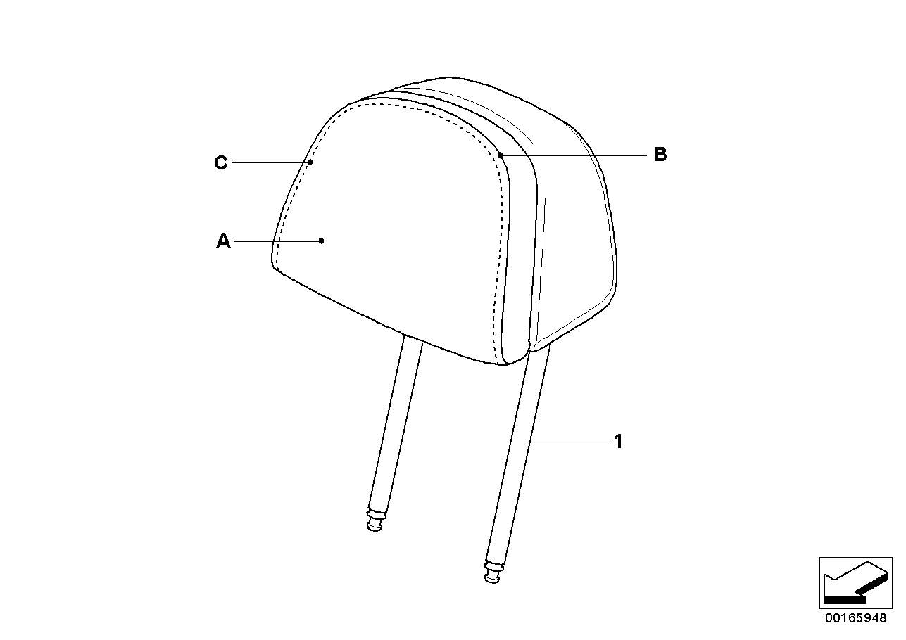 Indiv. headrest, CAK, comfort seat,front