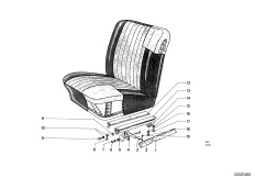 Piezas de accionam.asiento delantero