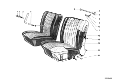 Piezas de accionam.asiento delantero