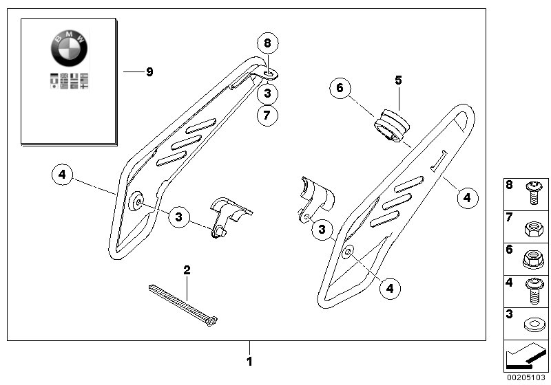 Kit, frame guard