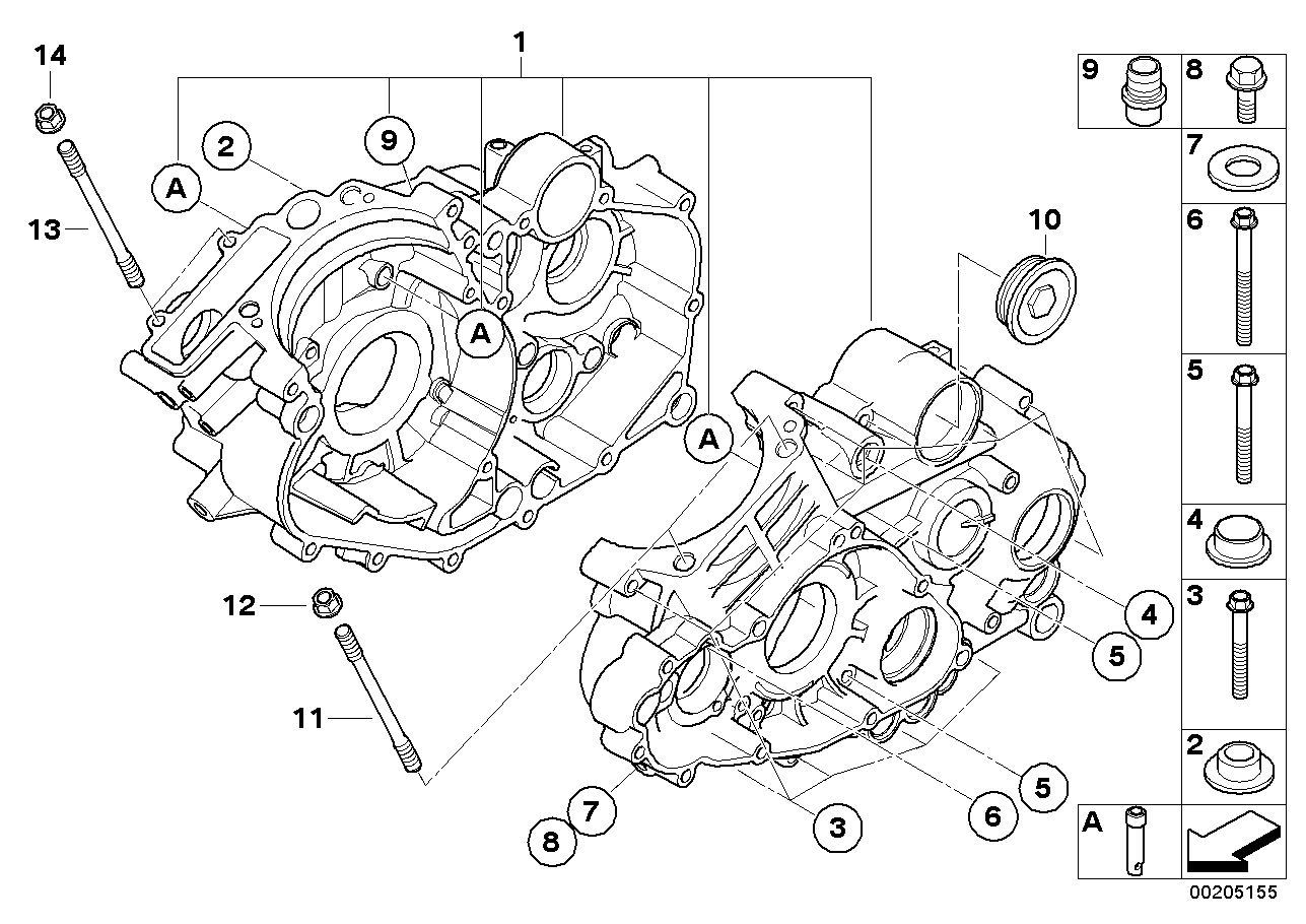 Motorhuv monteringsdetaljer