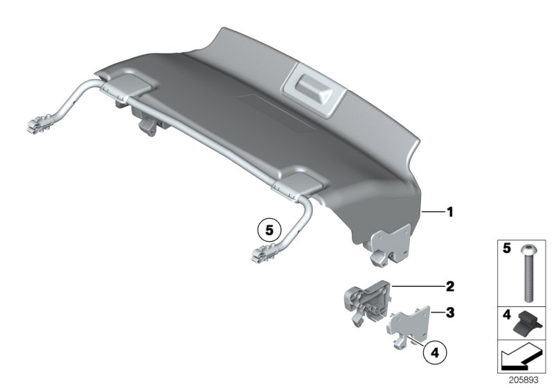 Trim panel, retractable hardtop