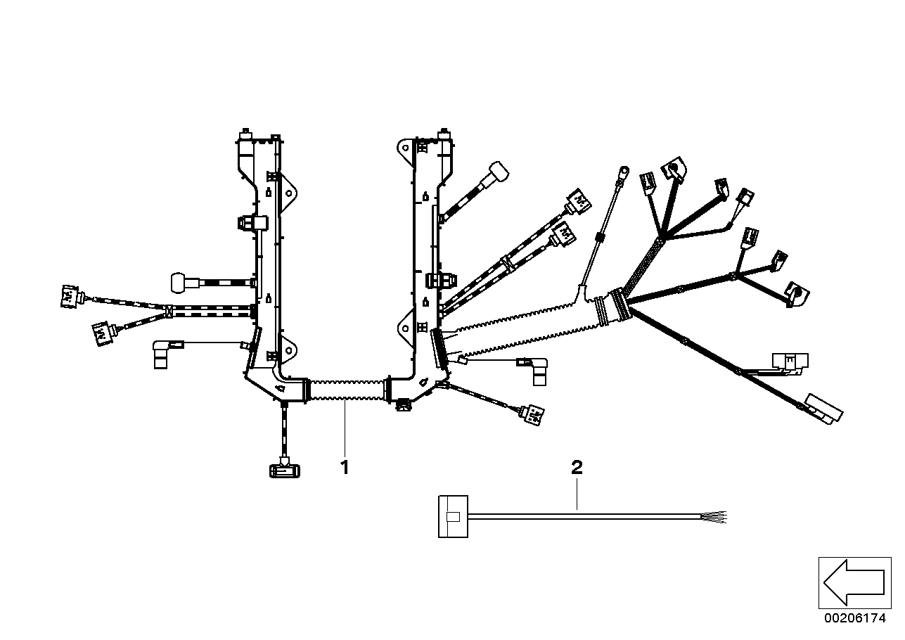 Faisceau de câbles moteur, module moteur