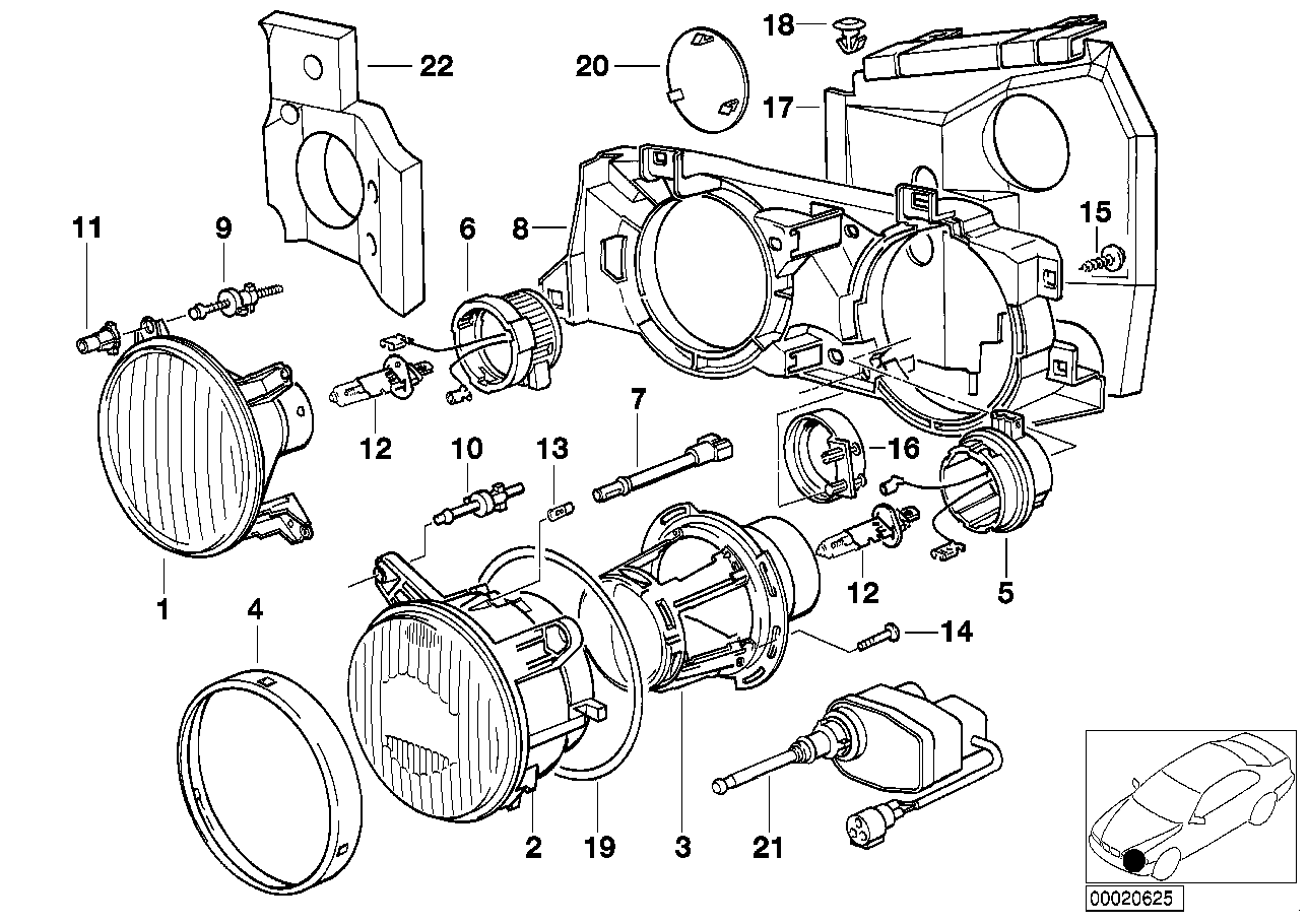 Detaljen foer straalkastare