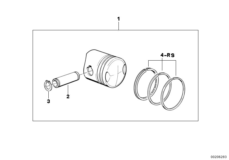 Piston, single components