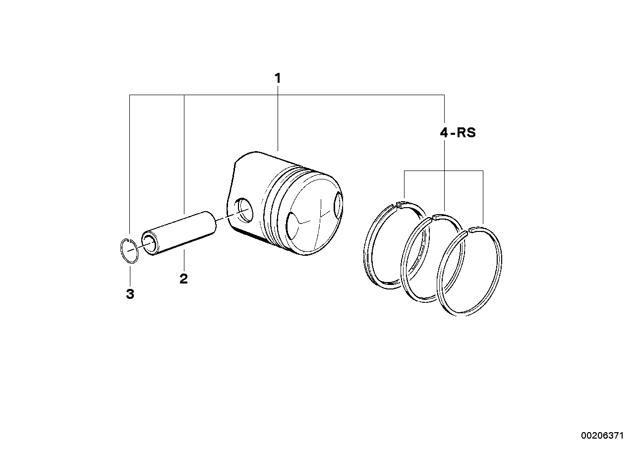 Piston, single components