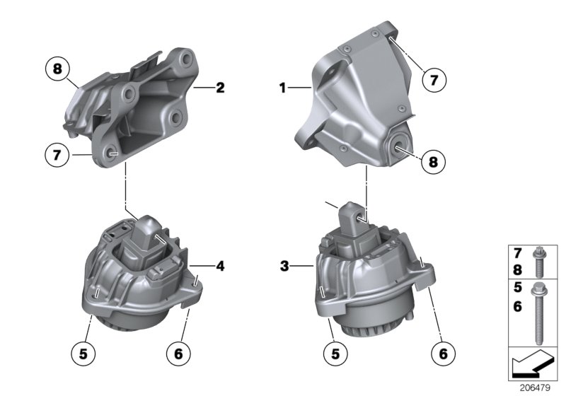 Suspension moteur