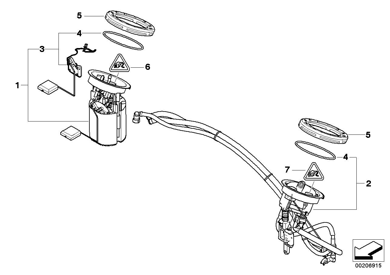 Fuel filter/pump/fuel level sensor